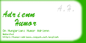 adrienn humor business card